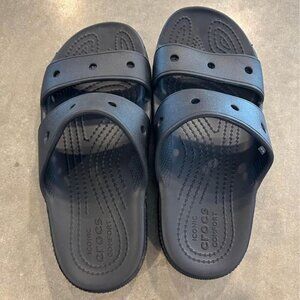 CROCS slides. Black. Excellent condition! Woman’s size 6.